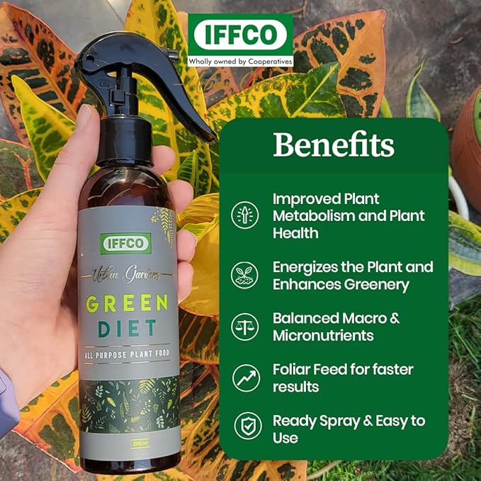 iffco Urban Gardens Green Diet All Purpose Organic Plant Food Spray