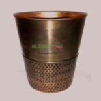 Iron Planting Pot In Copper Finish